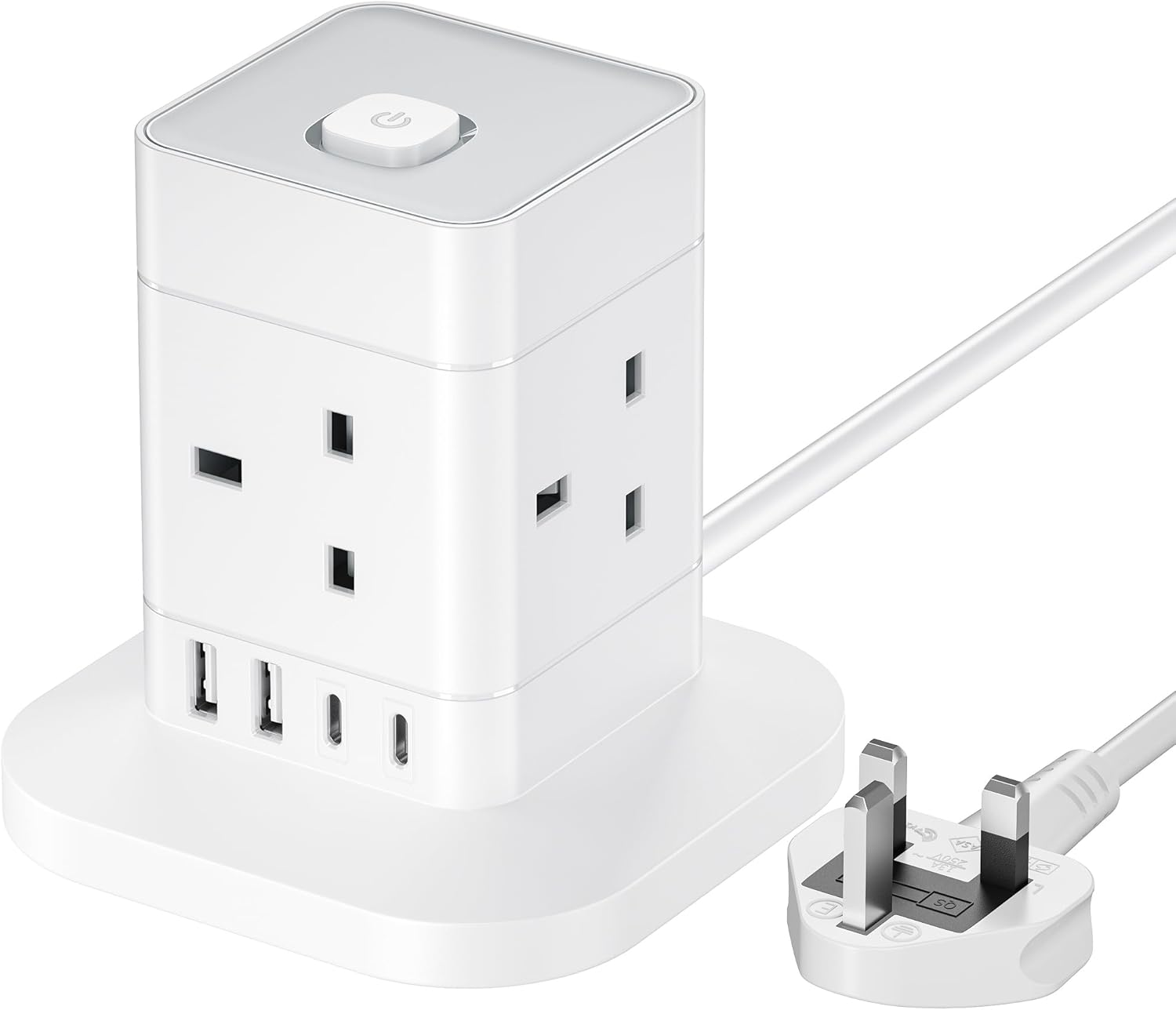 Vera Collect 4 Way Multi Plug Extension Socket with 2 USB C and 2 USB A - Image 2