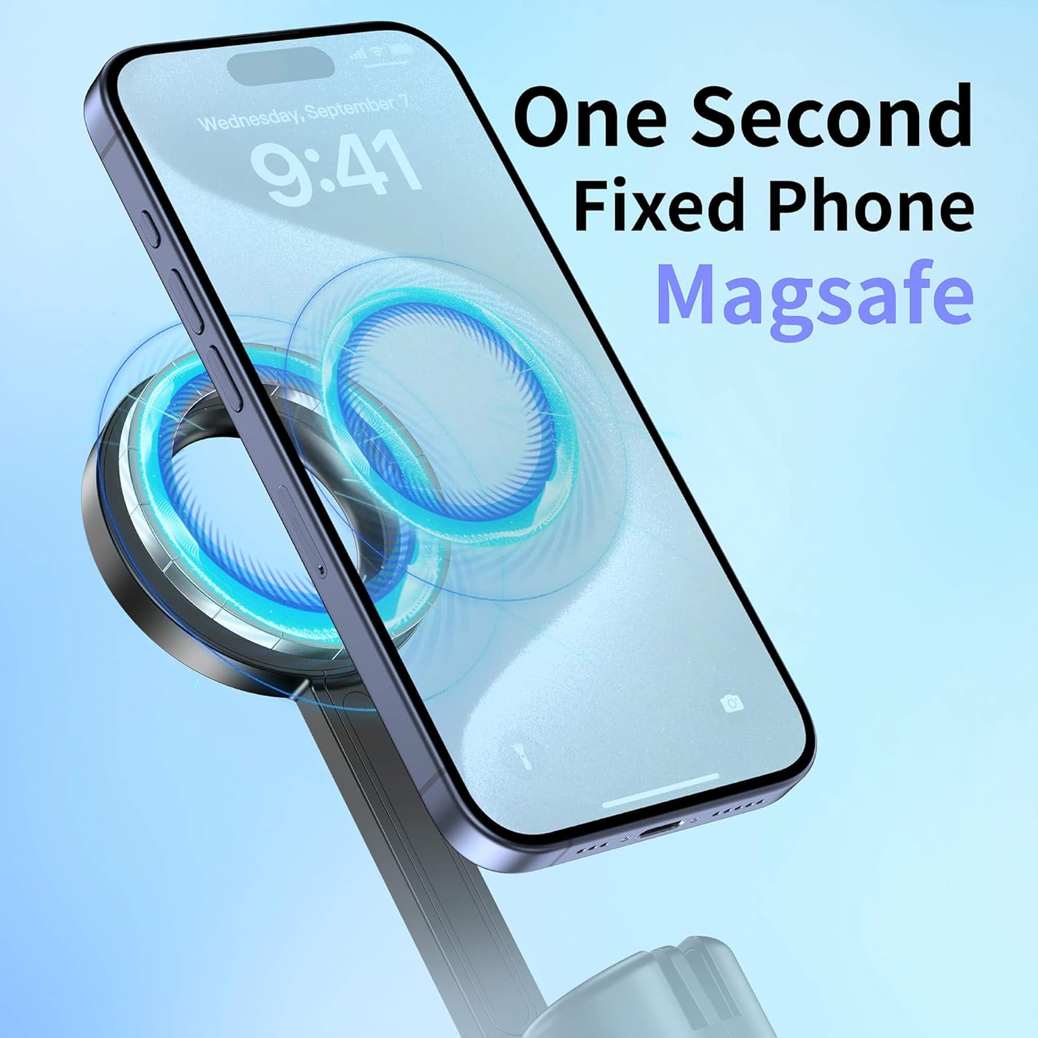 Vera Collect for MagSafe Tripod for iPhone 64 Selfie Stick Tripod Phone with Metal Ring and Remote - Image 4